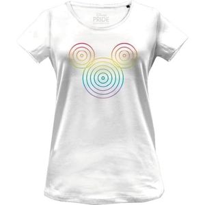Disney Wodmickts231 T-shirt voor dames (1 stuk), Wit.