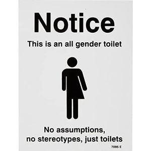 Caledonia Signs 27095E schild ""This Is an All Gender Toilet