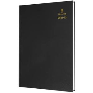 Collins Academische agenda 2022-23, DIN A4, 1 dag per pagina FSC Mix 2022-23, zwart (44 M.99-2223), studentenagenda met agenda, notities en tijdschema, A4 (297 x 210 cm)