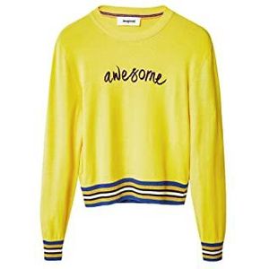Desigual Sweatshirt voor dames, citroenboom, XL, Citroengras