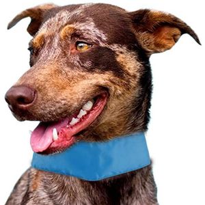 Pet Life Halsverwarmer voor honden koeling verstelbaar Eén maat blauw