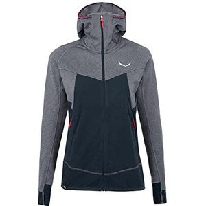 Salewa Puez Hybrid Pl W Fz HDY Softshelljas voor dames, blazer navy gemêleerd