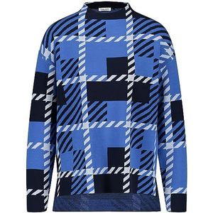 Gerry Weber 35701 Sweatshirt voor dames, Blauw patroon