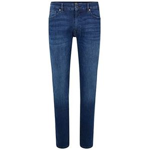 BOSS Maine BC-L-P Heren Jeans Regular Fit Super Stretch Denim Blauw, Blauw