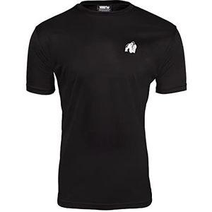 Gorilla Wear - Fargo T-shirt - zwart - bodybuilding sport dagelijks gebruik, vrije tijd met logo-print, licht en comfortabel voor optimale beweging, van polyester, zwart.