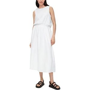 s.Oliver Midi-jurk voor dames, wit 0100, 50, Wit 0100