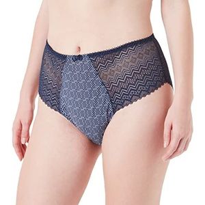 Sans Complexe Candice Sous-vêtements pour femme, Imprime Bleu Marine Graphique, 46-48