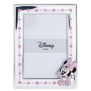 VALENTI & CO. Disney Baby Minnie zilveren fotolijst voor kinderen, cadeau-idee voor doop, geboorte of verjaardag (9 x 13 cm)