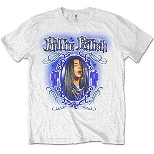 Billie Eilish Billiets14MW03 T-shirt voor heren, Wit.