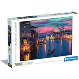 Clementoni Jigsaw Puzzelcollectie - The Magnificent Grand Canal 2000 stukjes - compacte doos, puzzel voor volwassenen 14-99 jaar, cadeau voor mannen/vrouwen, gemaakt in Italië, 32083
