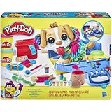Play-Doh, Dierenartspraktijk met hond, koffer met opslag, 10 gereedschappen en 5 potten niet-giftige modelleermassa, voor kinderen vanaf 3 jaar
