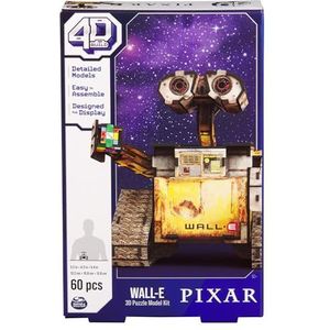 4D BUILD - Disney 3D-puzzel - Disney model 60 stukjes - mini-figuur Wall E Robot uit de film - puzzel voor volwassenen bouwspel om te verzamelen - modelbouw - spel voor kinderen vanaf 12 jaar