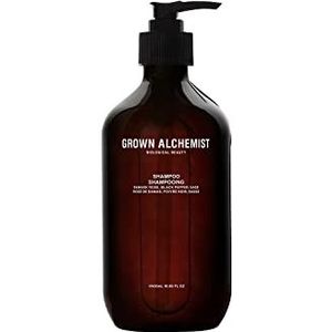 Grown Alchemist Shampoo: Damascenroos, zwarte peper, salie, shampoo voor gezond, gehydrateerd en glanzend haar, versterkt strengen en haarzakjes, 500 ml