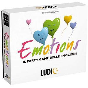 Ludic Emotions Het Emotions-partyspel It27729 gezelschapsspel voor het gezin voor 2-4 spelers, gemaakt in Italië