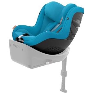 CYBEX Gold Autostoel SIRONA Gi i-Size Plus zonder basis, van ca. 3 maanden tot 4 jaar, max. 19 kg, 61-105 cm (vanaf de geboorte/40 cm met verloop), strandblauw (blauw)