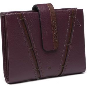 Abbacino Porte-Cartes en Cuir Bicolore, Violet, Taille Unique