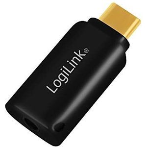 LogiLink UA0356 - USB geluidskaart (type C) (3,5 mm TRRS-stekker) met geïntegreerde analoge digitale converter (DAC) voor HiFi-geluidskwaliteit