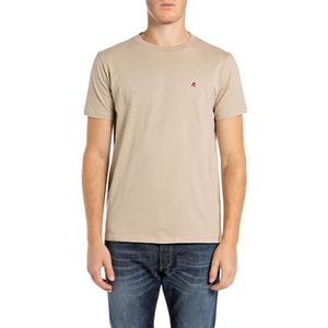 Replay M6920 T-shirt voor heren, 803 - Licht taupe