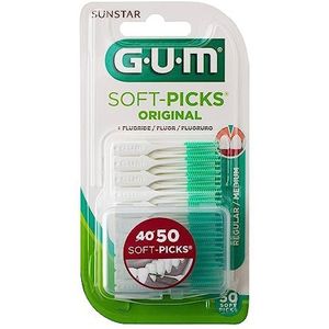 Gum 158155 Soft Picks Original, Regular 50 stuks