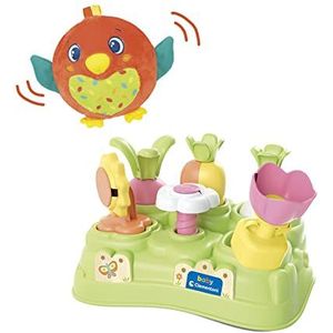 Clementoni - Soft Little Bird in The Baby Garden speelgoed voor de eerste leeftijd, 10 maanden (Italiaans, Engels, Frans, Duits, Spaans, Nederlands en Pools), gemaakt in Italië, meerkleurig, 80513