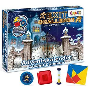 CRAZE Adventskalender 2022 EXIT Challenge Escape Game Kind Bordspel Kalender Bordspellen Ontwaken Speelgoed 24 Haadsels 24720 | Duitse taal