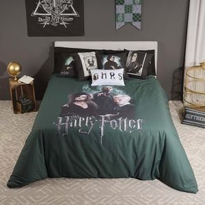BELUM - Harry Potter microvezel dekbedovertrek voor bed van 120 cm - Productafmetingen: (200 x 200 cm) - Model: Death Eaters