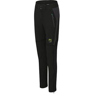 Karpos S.Croc W Zip-Off PNT Pantalon de compression pour femme, Noir/gris foncé, 46