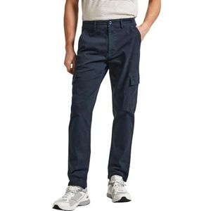 Pepe Jeans Dunne cargobroeken voor heren, Blauw (Dulwich Blue)