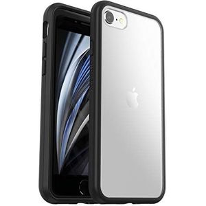 OtterBox Sleek Series-hoesje voor iPhone 7/8/SE 2e gen/SE 3e gen, schokbestendig, valbestendig, ultradun, beschermende, getest volgens militaire standaard, Transparant/Zwart, Geen Retailverpakking