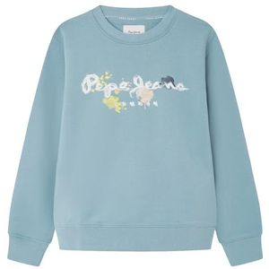 Pepe Jeans Sweat-shirt Bige Garçon, Bleu (Quay Blue), 16 ans