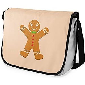 Bonamaison Digitaal bedrukte schoudertas voor studenten, schoudertas, portemonnee, schoolranage, grootte: 29 x 36 cm