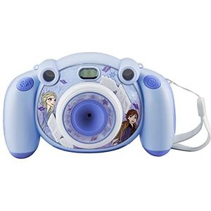 Ekids - Sneeuwkoningin kindercamera met foto- en videofunctie | 2 MP digitale camera geschikt voor kinderen met stickers en editiefuncties voor meisjes vanaf 3 jaar