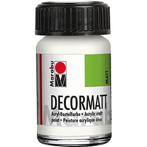 Marabu Acrylverf, ""Decormatt"", 15 ml, wit