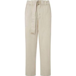 Pepe Jeans - Casual Broek - Beige - Katoen en Tencel - Duurzaam