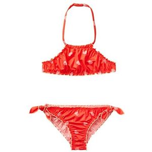 United Colors of Benetton Bikini 3HGZ0K01J tweedelig badpak 71Y, M meisjes, rood patroon, 71Y, 130, Rood patroon 71 Y