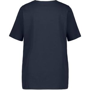 Ulla Popken T-shirt, A-lijn, tuniek, middellange mouwen, buiten (wisselkleur), 52 dames, Buitenkant (wisselkleur)