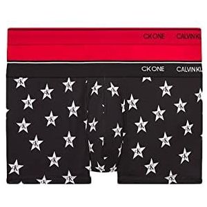 Calvin Klein Trunk 2HP heren Trunk, Ck Star Logo Print_Zwart/Exact, XL, Ck Star Logo Print_Black/Exact