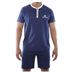 Korte pyjamaset met vintage t-shirt Serge Blanco