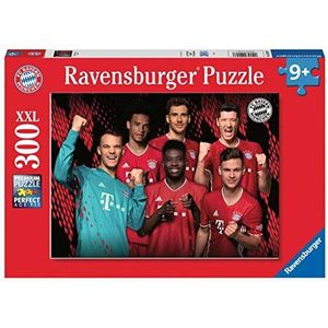 Ravensburger Kinderpuzzel - 12918 FC Bayern seizoen 2020/21 - FC Bayern München puzzel voor kinderen vanaf 9 jaar, met 300 stukjes in XXL-formaat