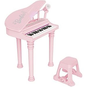 ODS 45005 Barbie, staartpiano met kruk en veel accessoires, roze