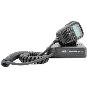 PNI Escort HP 65 ASQ CB-radiostation, multi-standaard, ruisonderdrukking, ASQ, instelbare SQ, 12 V-24 V, sigarettenaanstekeraansluiting inbegrepen