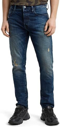 G-STAR RAW Arc 3D Slim Fit Jeans voor heren, Blauw (Worn in Mountain Dusk Destroyed 51001-d498-g816)