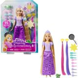 Disney Princess es Disney Rapunzel pop haar sprookje met haarextensions die van kleur veranderen en haaraccessoires, speelgoed voor kinderen, vanaf 3 jaar, HLW18