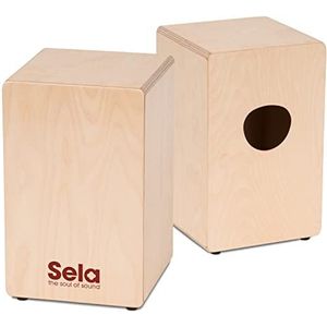 Sela SE 117 Primera Cajon voor beginners en gevorderden, met verstelbaar snaredrum-geluid, behuizing van hoogwaardig berk, gemaakt in Duitsland