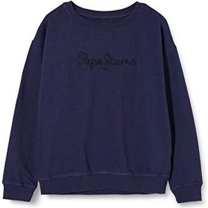 Pepe Jeans Sweatshirt met ronde hals, voor meisjes, marineblauw (595), 2-3 jaar, Navy (595)