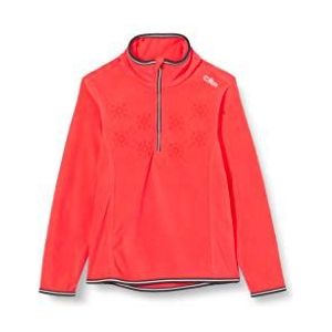 CMP Arctic fleece sweatshirt met sneeuwvlokken, Red Fluo