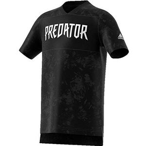 adidas JB Predator JSY T-shirt voor jongens, zwart.