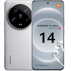 Xiaomi 14 Ultra Smartphone, 16 + 512 GB telefoon zonder contract, 120 Hz 6,73 inch WQHD+ AMOLED-display, Leica camera, Snapdragon 8 Gen3, 5000 mAh, 90 W HyperCharge, Dual-SIM, wit