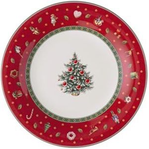 Villeroy & Boch – Toy's Delight Specials ontbijt/brunchbord, dessertbord van porselein, kerstservies, 21,5 cm Ø, vaatwasser- en magnetronbestendig