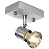 SLV Spot; aluminium; geborsteld aluminium; 1-licht; GU10 230 V